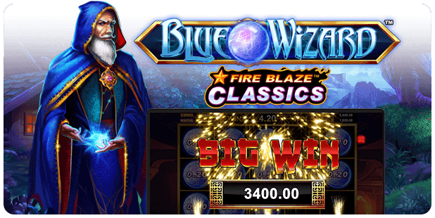 Fire Blaze Blue Wizard