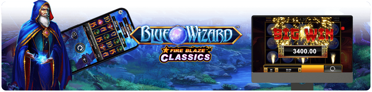 Fire Blaze Blue Wizard
