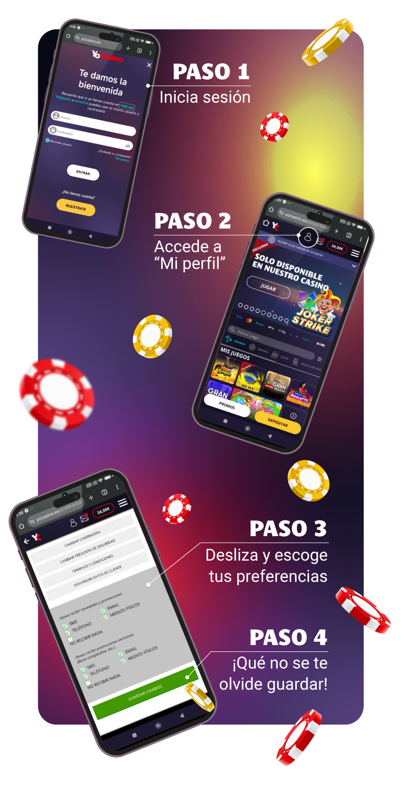 Paso a Paso - Preferencias de Comunicaciones