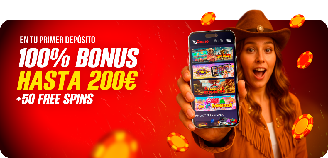 Un 100% Extra en tu primer depósito de YoCasino