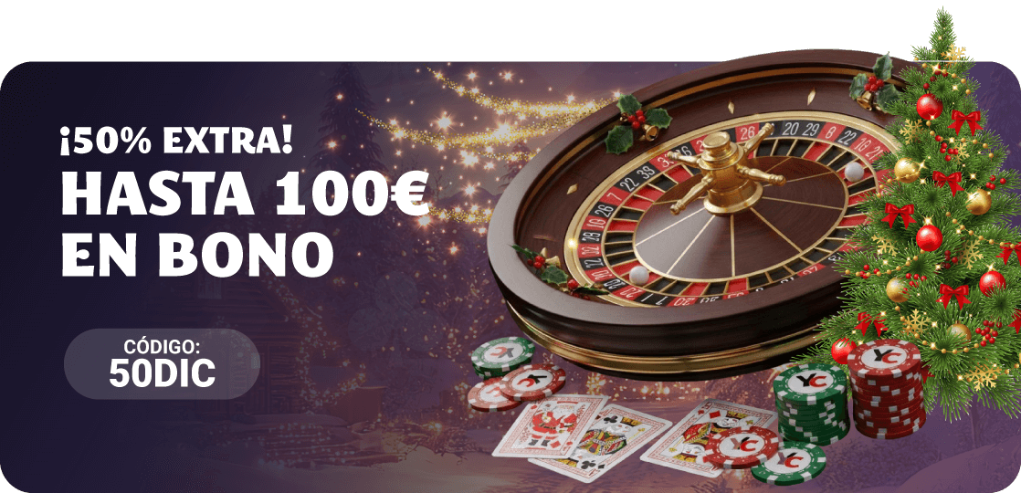 50% Extra en tu depósito con YoCasino
